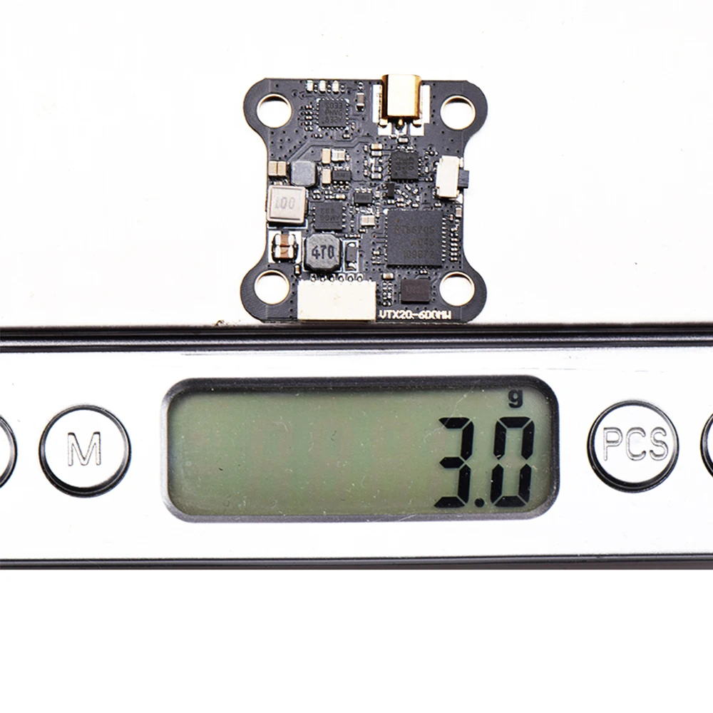 JHEMCU VTX20-600 5.8G 40CH VTX 25-600mW PitMode pour Drone FPV