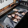 Laptop Anime Mousepad Kawaii KPOP Boys Custom Desk Mat Keyboard Gamer Black Non-slip Carpet Mouse Mats Office Decor Table Pads 6
