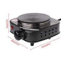 808F Mini Electric Stove Coffee Heater Plate 500W Multifunctional Home Appliance Kit 2