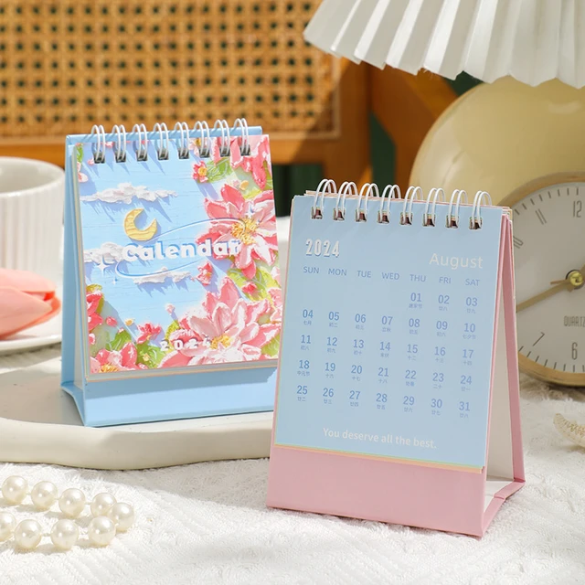 2024 Calendar The New Mini Desk Calendar for School Schedule 2024 2024  Office Supplies Planner Paper Tearable - AliExpress