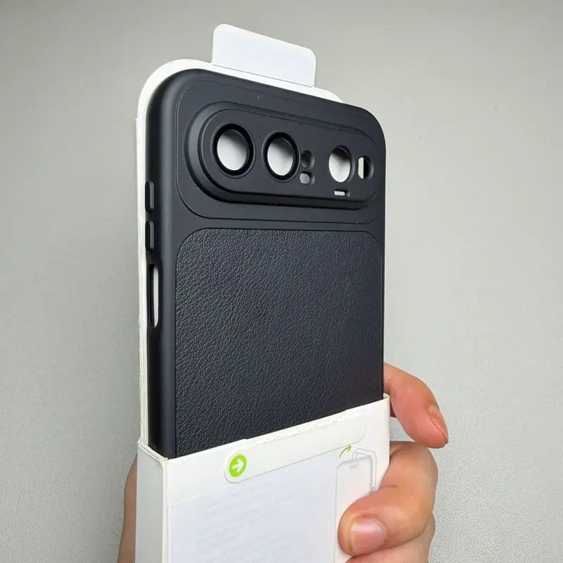 Luxury Matte Leather Back Cover Case for Pura X View - Enhanced Lens Protection
