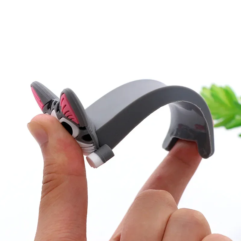 Cute Cartoon Silicone Door Stopper Block Wedge Slip Resistant Catcher Block Reusable Doorstop Door Handle Anti-collision Stopper