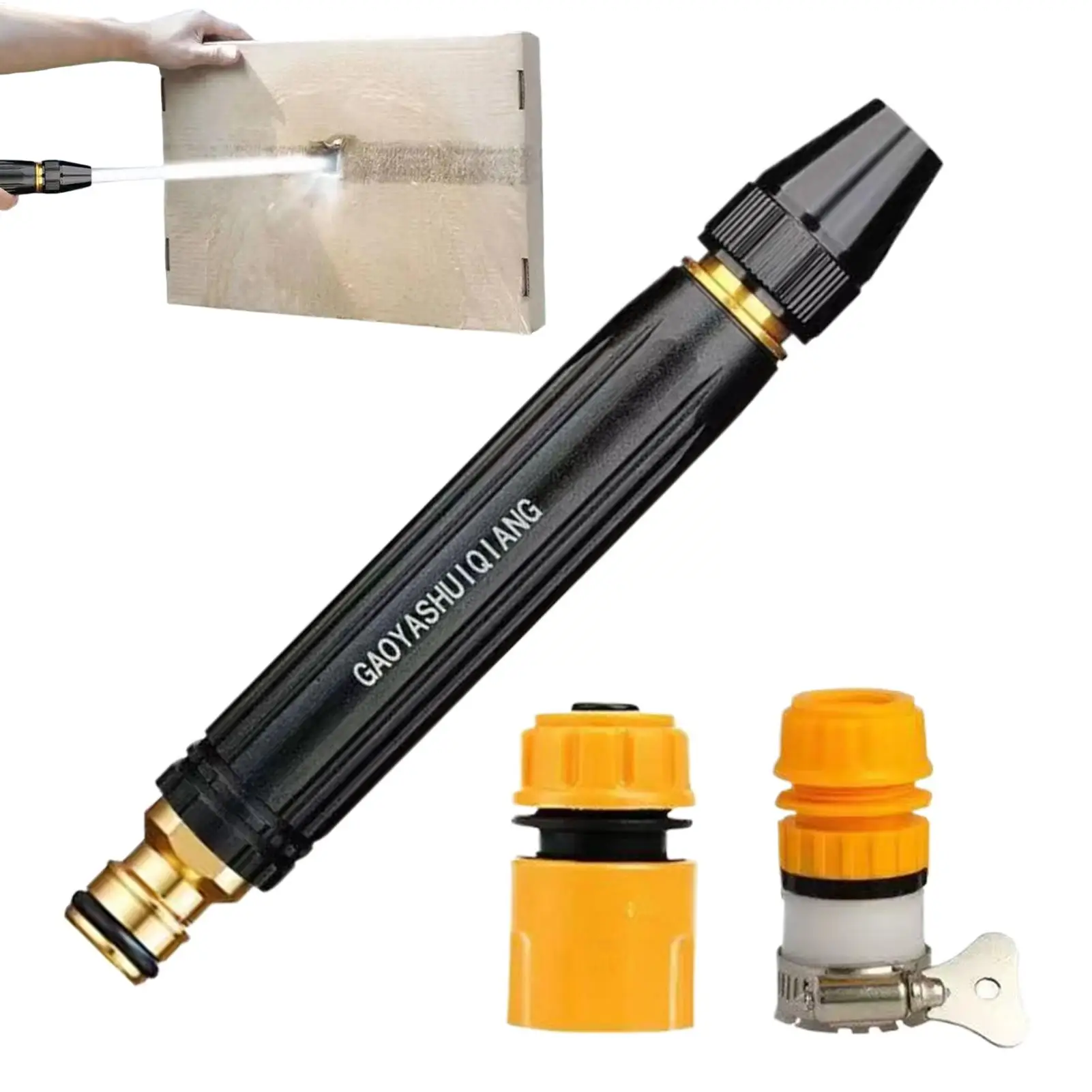 High Pressure Car Wash Nozzle Ergonomic Handheld Sprayer with 3 Spraying Modes Water Hose Sprayer for Washing Watering Cleaning