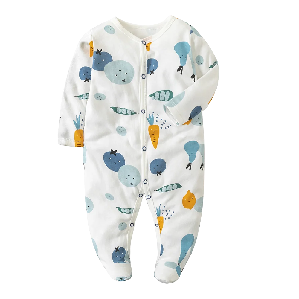Baby Clothes 0-12Months Baby Rompers Newborn Girls&Boys 100%Cotton Long Sleeve Infant Clothing Pajamas Overalls