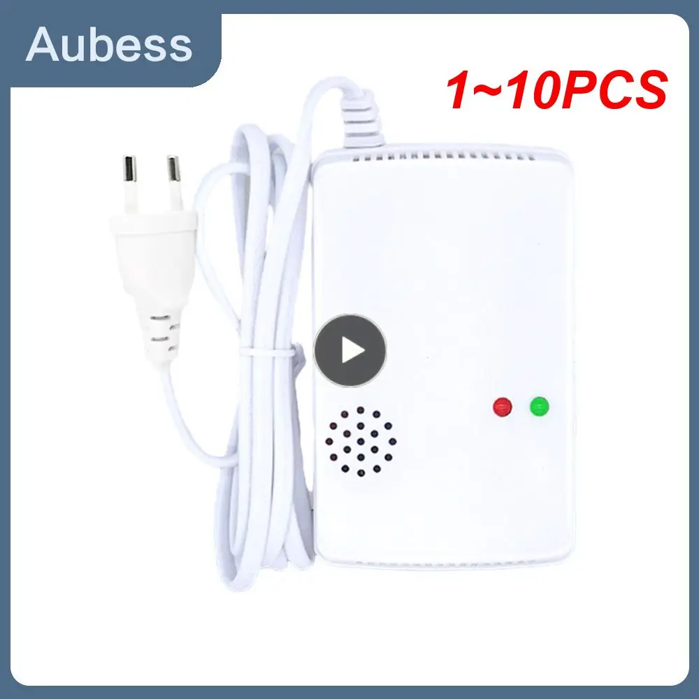 

1~10PCS Independent Carbon Monoxide Detector, Gas Detector,Gas Alarm Sensor Methane Propane ,Gas leak Detector ,EU Plug LCD