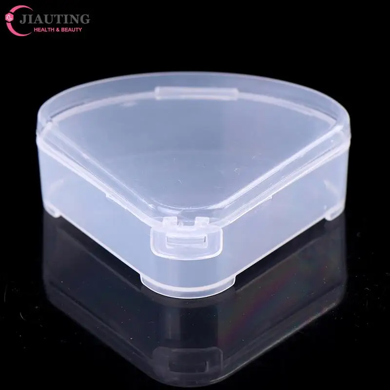 Makeup Bag 1PCS Puff Box Case Triangle Puff Triangle Transparent Cosmetic Bag Portable Travel Cosmetic Bags Brush Storage Case