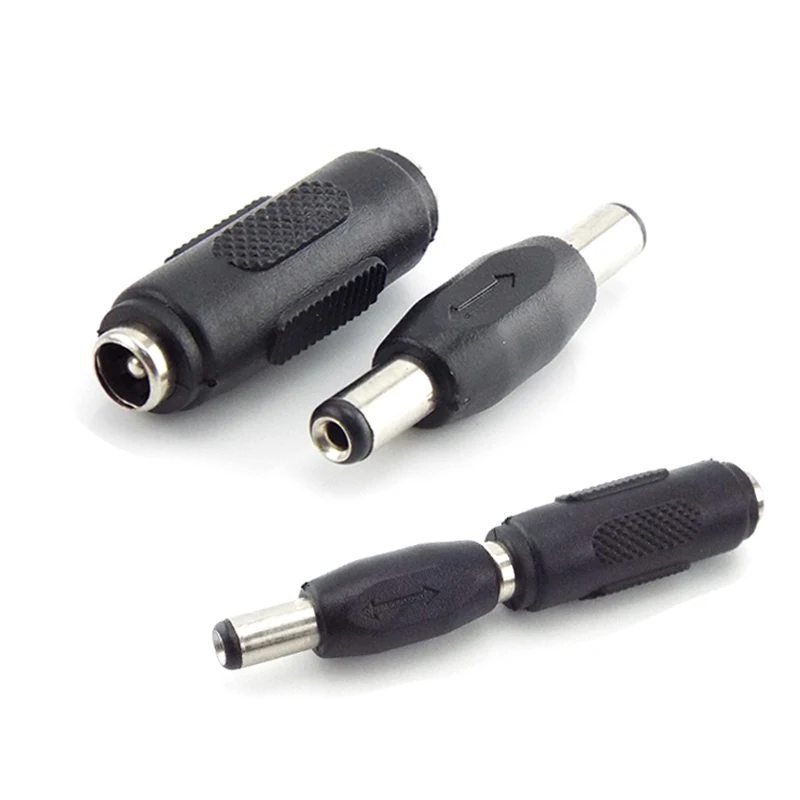 

5pcs 5.5x2.1 mm/5.5*2.1mm DC double male to male Power Socket Connector CCTV female to female Panel Mounting Jack Adaptor