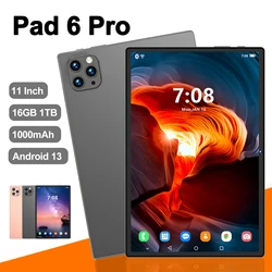 Nowy oryginalny Pad 6 Pro Tablet 11 cali Android 13 Global Snapdragon888 16GB + 512GB 10000mah Tablet 5G Dual SIM WIFI HD pełny ekran