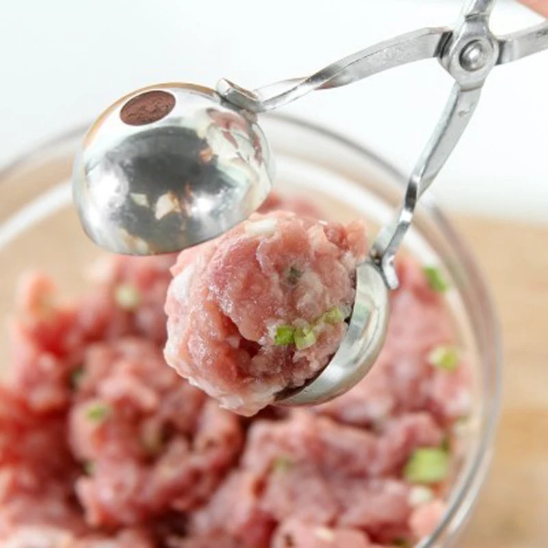 Meatball Maker Homemade Lean Meatball Tool Making Meat Geometry Steel Barbecue Hot Pot Bean Fishing Geometry