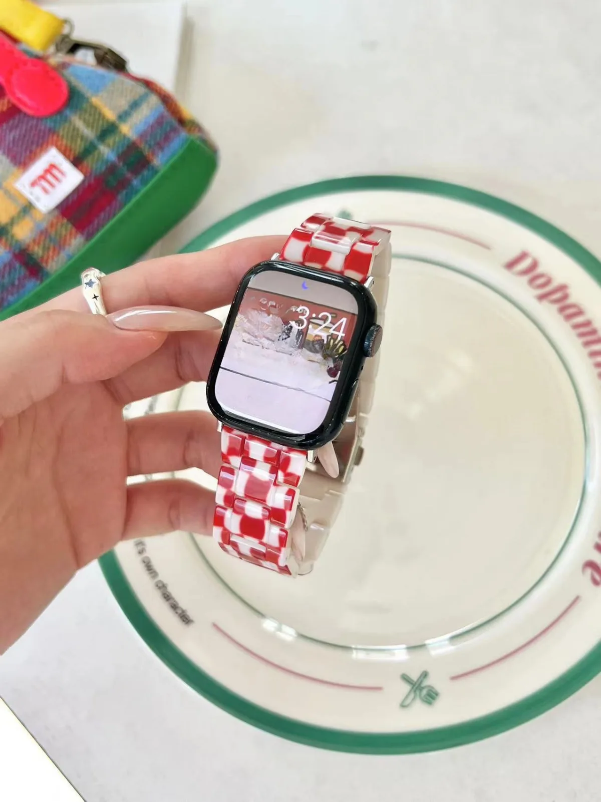 Bracelet de montre pour iWatch 42/44/45/46/49 mm 38/40/41 mm Bracelet de montre mode et loisirs pour montres série Ultra2 série 10/9/8/7/6/5/4/3/2/1_voghion.com