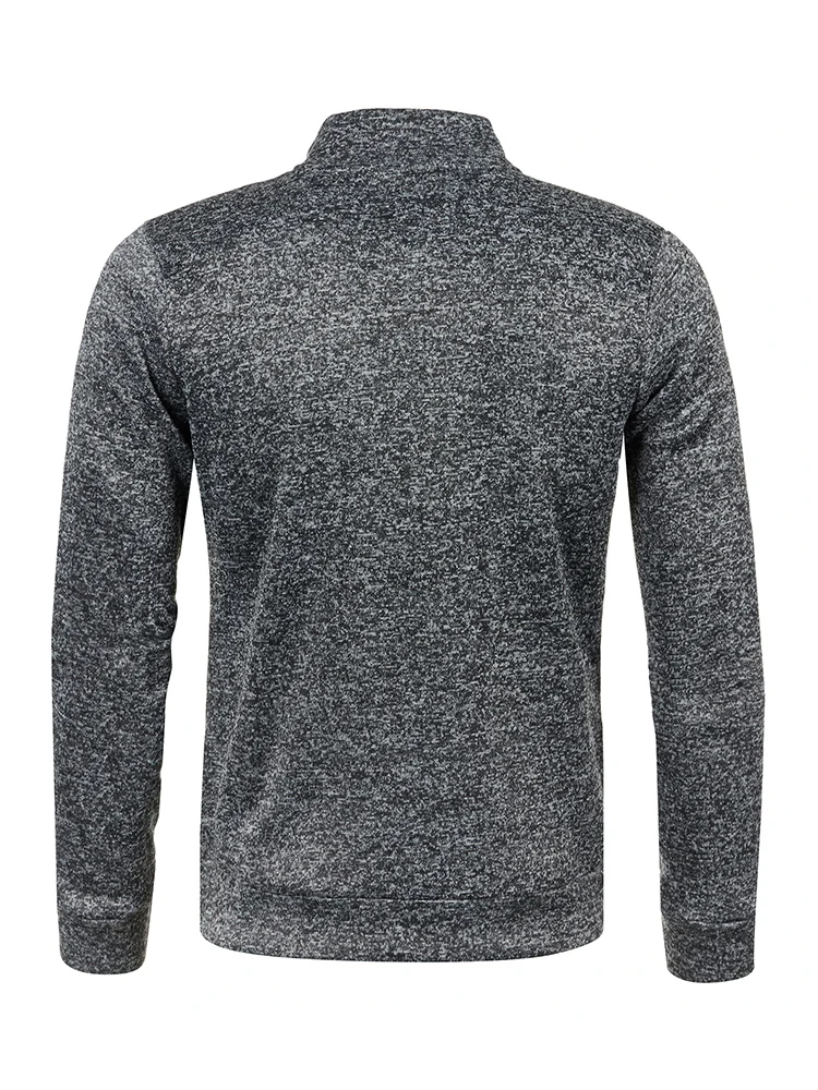 Giacca spessa da uomo autunno/inverno con cerniera lunga 2