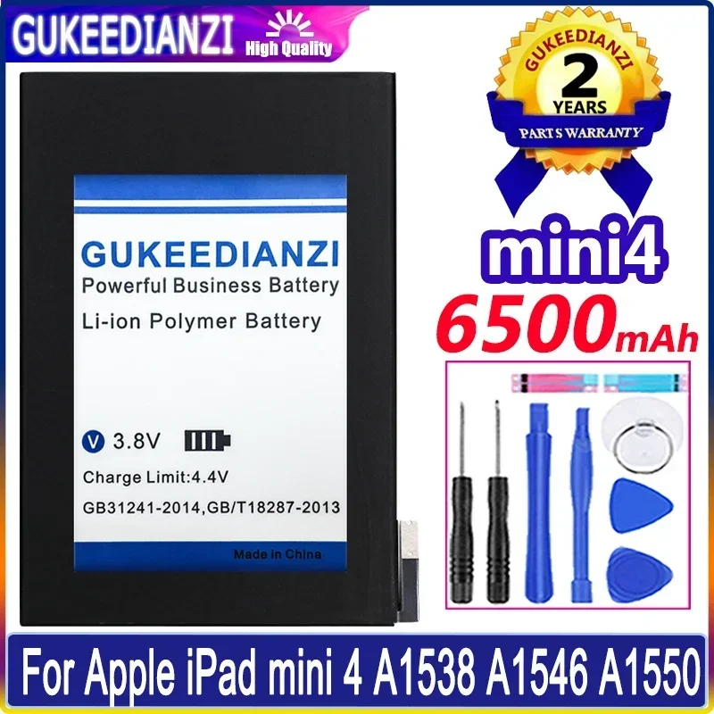 

Аккумуляторная батарея большой емкости, 6500 мАч для Apple IPad Mini 4 A1538 A1546 A1550 Mini4 Smartphon