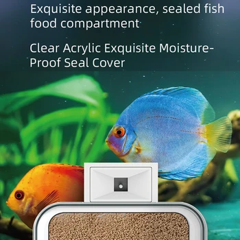 Automatic Feeder WiFi Remote Aquarium Goldfish Feeder 100ML Large Capacity Smart Timing Fish Feeder APP