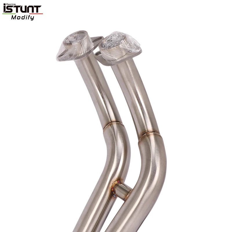 Motorcycle Exhaust For Yamaha MT07 MT-07 FZ-07 Pipe Escape Moto Stainless Steel Front Mid Link Pipe Slip On - Image 3