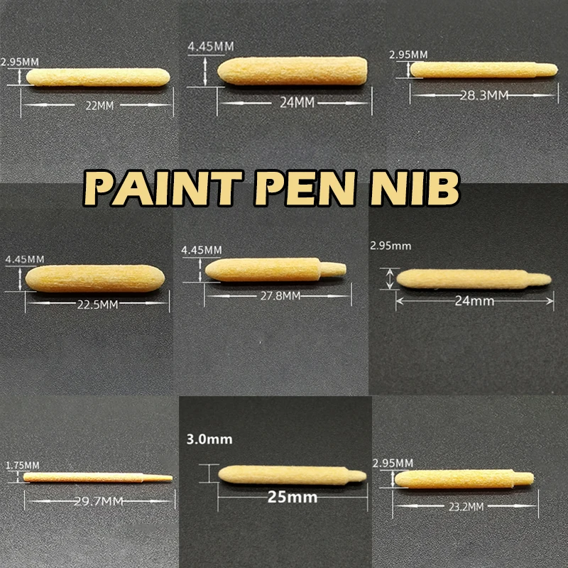 Replacement Nibs Tips Oblique Square Round Nibs For Repair Marker Acrylic Paint Marker Pen 3/10pcs paint marker pen paint pen art marker pen art markers marker pens markers pen