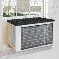 Air Conditioner Drip Cushion Magnetic Cushion Air Conditioner For Dropping Noise Cuttable Outdoor Unit Guard Reduce Noise AC Mat 2