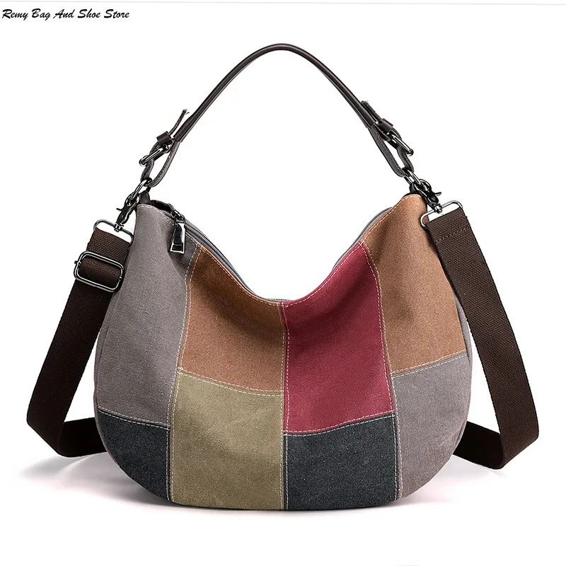 

Women's Canvas Wear-Resistant Shopping Leisure Large Capacity Shoulder Tote Handbag