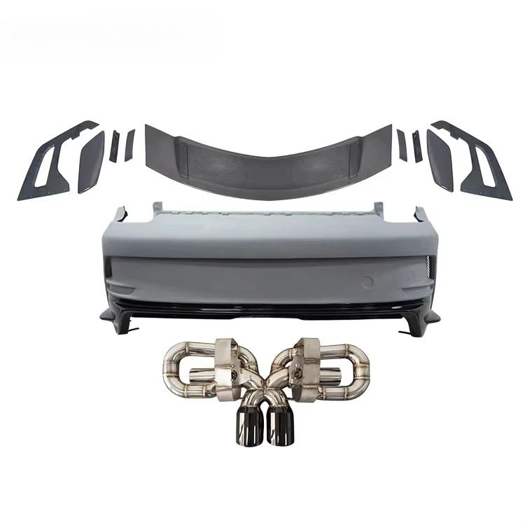 911 992 Upgrades Body Kit for GT3 Style Carbon Fiber and Fiberglass Front Bumper Rear Spoiler Cover