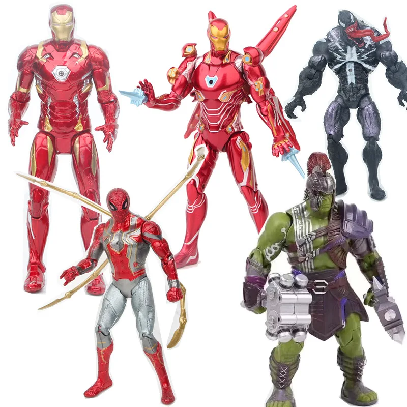 Avengers Personaggi Spider-Man Iron Man Captain America Thor Wonder Woman. Action Figure Giocattoli Decorativi