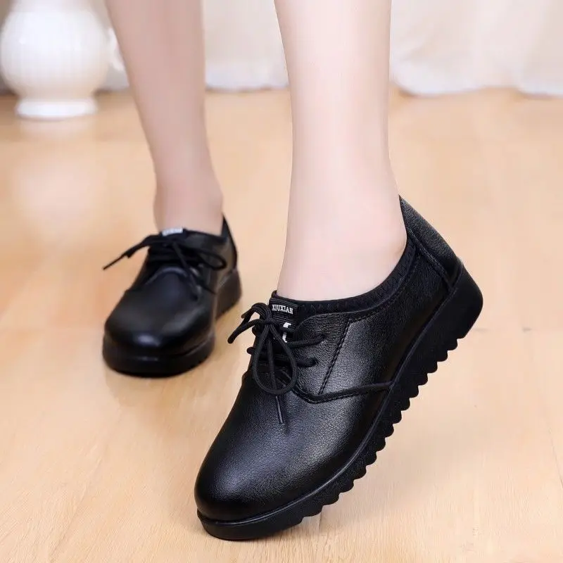 Non Slip Womens Dress Oxfords Leather Shoes Non Slip Dress Work