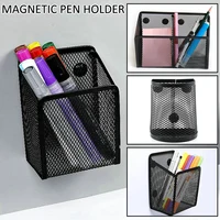 Mesh Magnetic Pencil Holder Metal Stationary Organizer Desktop Stationery Storage Mesh Basket for Refrigerator Locker Office 1