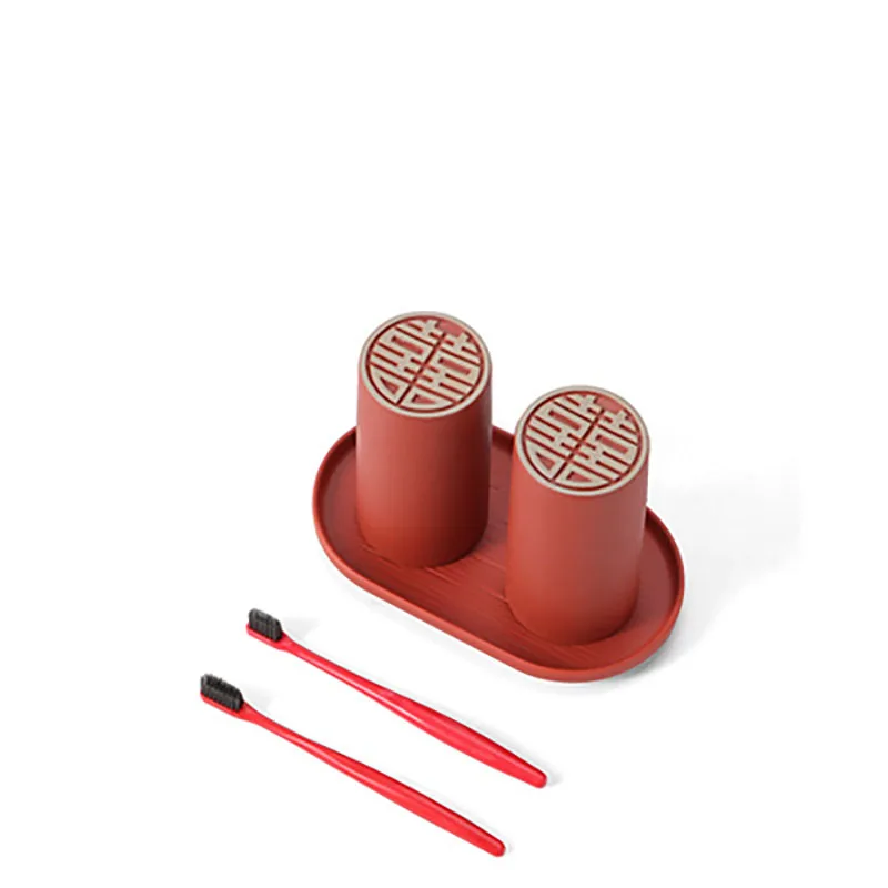 Double Happiness Couple Mug Set, Unique Funny Tea, Ceramic Cup Set for Bride and Groom, Anniversary, Wedding, Girlfriend Wife