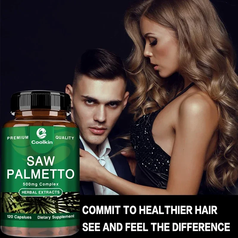 Saw Palmetto-Urinary Health, DHT Blocker and Prostate Support Supplement, Prevents Hair Loss