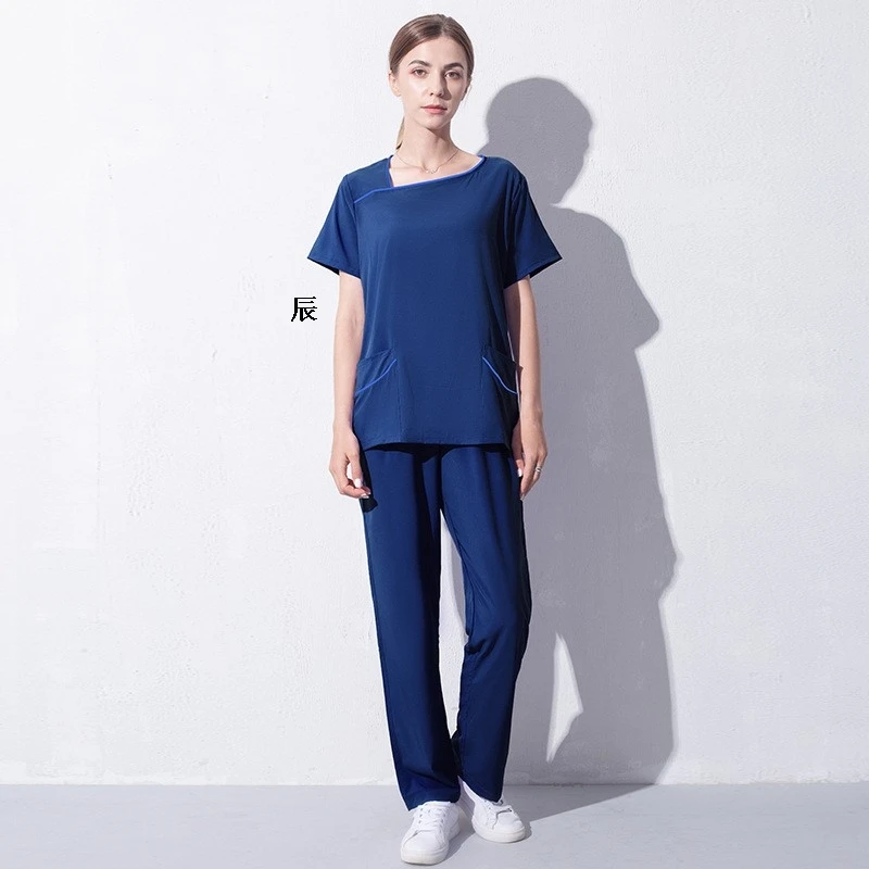 

Short sleeved surgical suit Doctor operating room work uniform nurse scrub sets hospital clinic spa workwear Nursing clothing