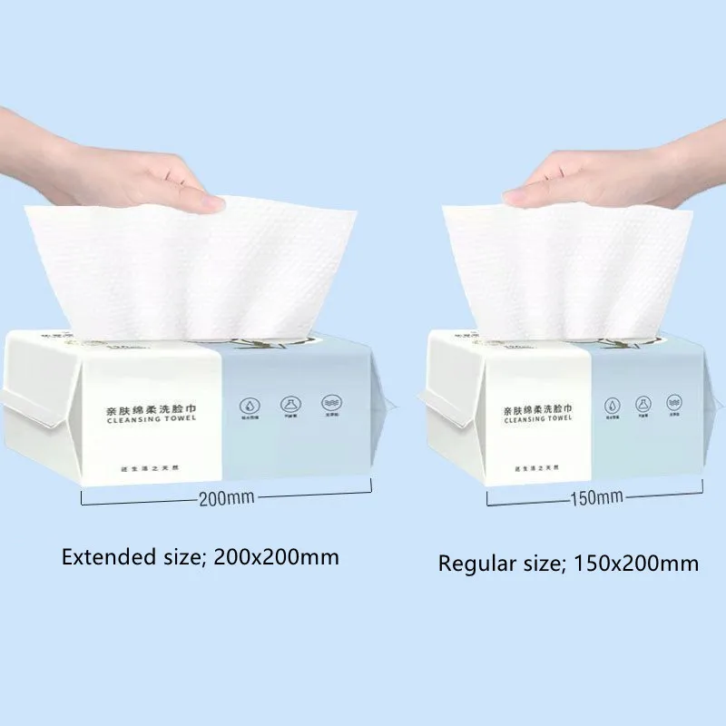 Pearl pattern disposable face towel cotton gentle facial cleansing reusable dry and wet makeup towel