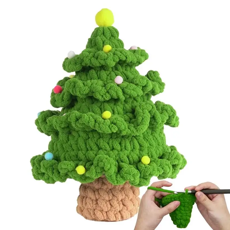 

Crochet Kit For Kids Beginners Christmas Tree Design Crochet Christmas Patterns Christmas Crochet Yarn With Step By Step