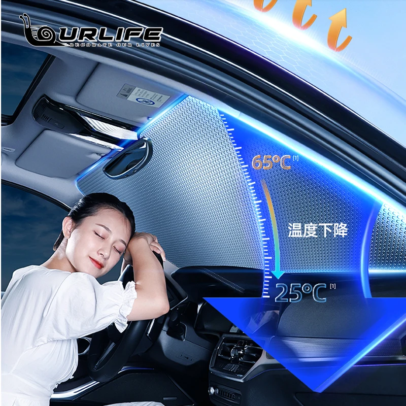 For Nissan Patrol Y     Car Window Windshield Sunshade  Front UV Protect Reflector Sun Shade Sun Visor Silver