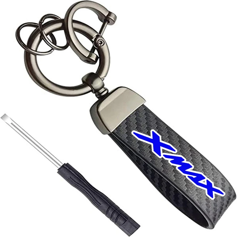 Carbon Fiber Premium Keychain Customization For Yamaha XMAX 125 250 300 400 X-MAX Accessories