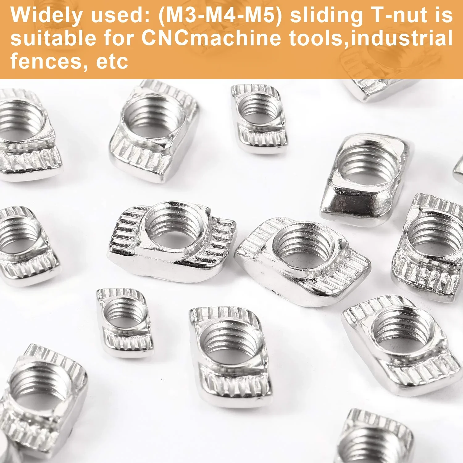 150Pcs Series T Nuts, M3 M4 M5 T Slot Nuts Hammer Head Fasteners Nut Sorting Kit For 20 Series Aluminum Profiles