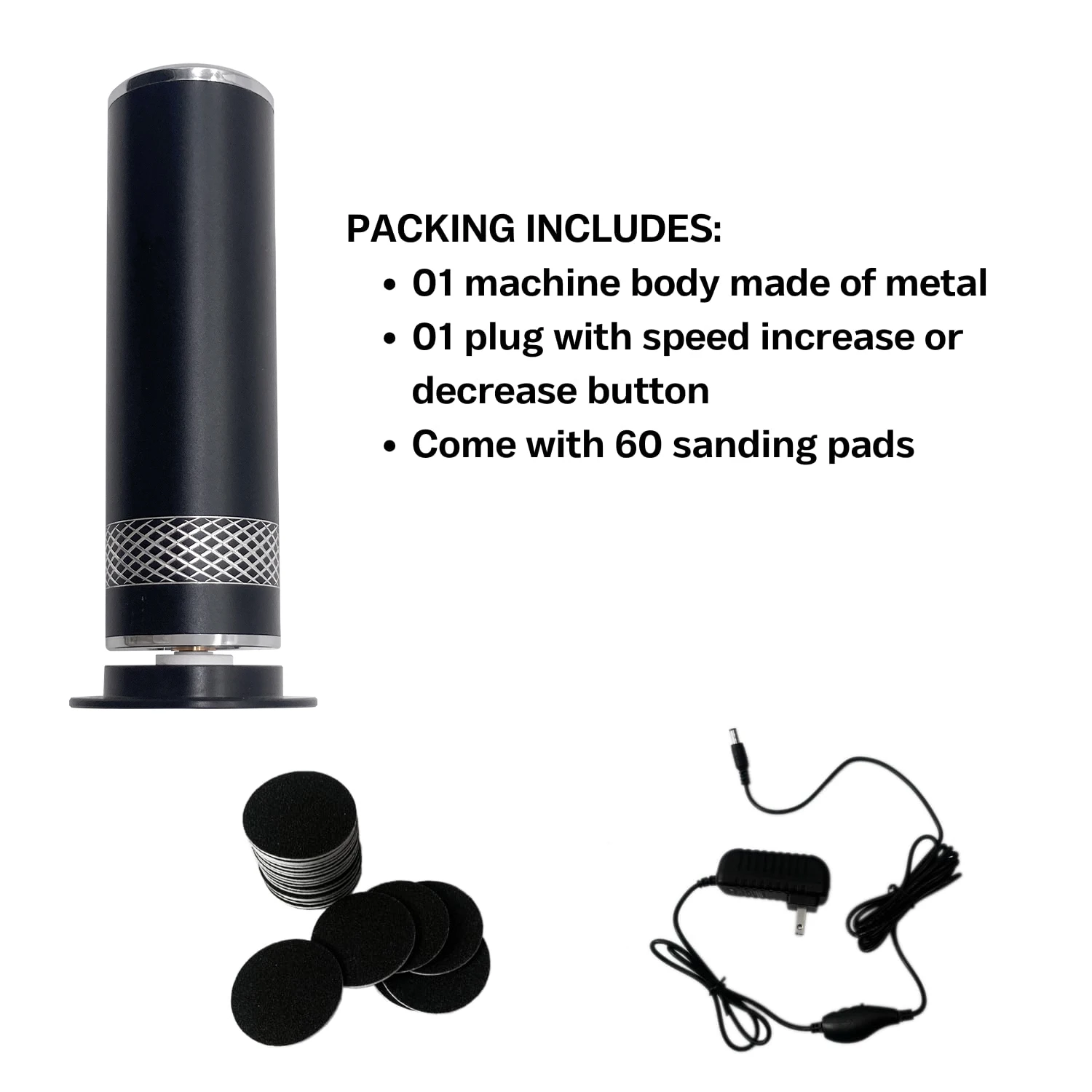 Electric Callus Remover with Speed Controller and 60pcs Replacement Sandpaper Disk for Men Women Dead Dry Crack Skin Calluses 4