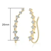 Boucles d'oreilles à crochet pour femmes, ensemble de 7 pièces, bijoux à la mode, couleur or Rose, DFE527