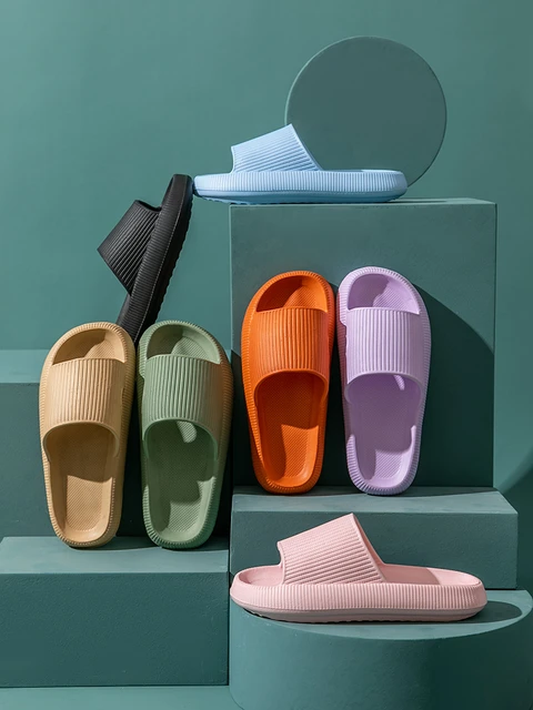 Summer Men's Swim Pool Slippers Home Bath Shower Shoes Anti-Slip Indoor  Slippers | eBay