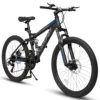 Ecarpat Dual Full Suspension Mountain Bike 24/26/27.5 Inch, Teenagers Boy Girl Mens Women Mountain Bike, 21-Speed Disc Bicycles 1