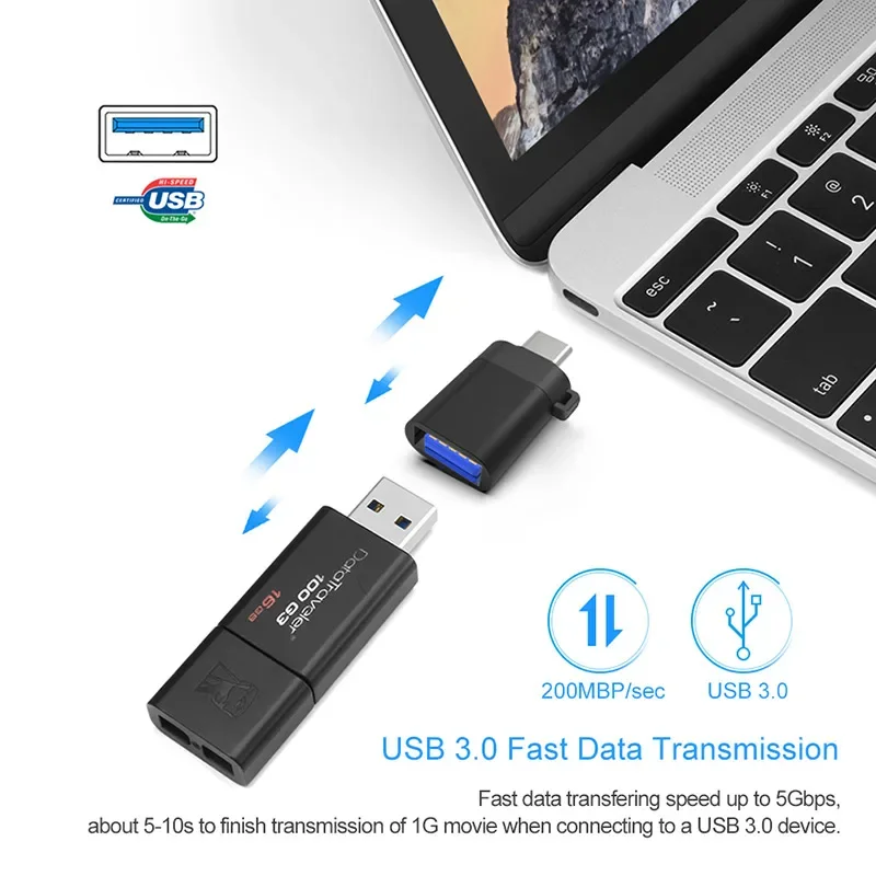 Premium OTG USB 3.0 to Type-C Charger Adapter Connector