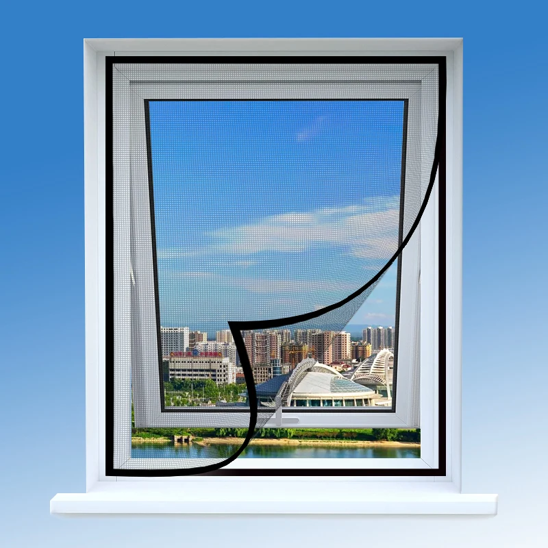 Description Picture 3 of itemInsect Mosquito Nets for Window Screen Mesh Custom Size Tulle Invisible Black Fiberglass Against Mosquitoes and Flies Mesh