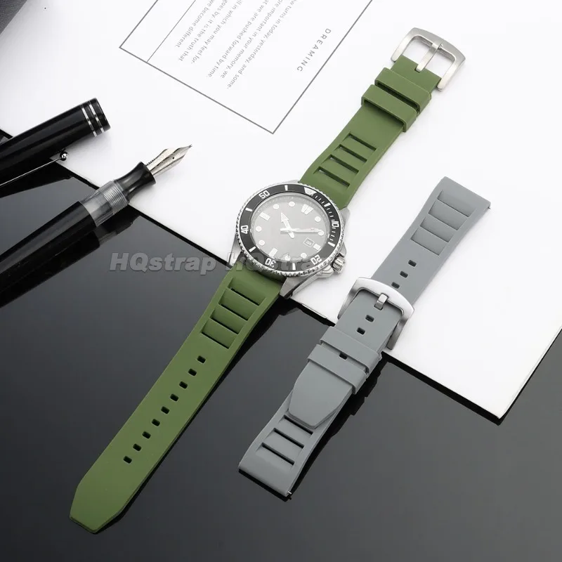 Waterproof Sport Silicone Watch Strap - Quick Release Soft Bracelet Replacement