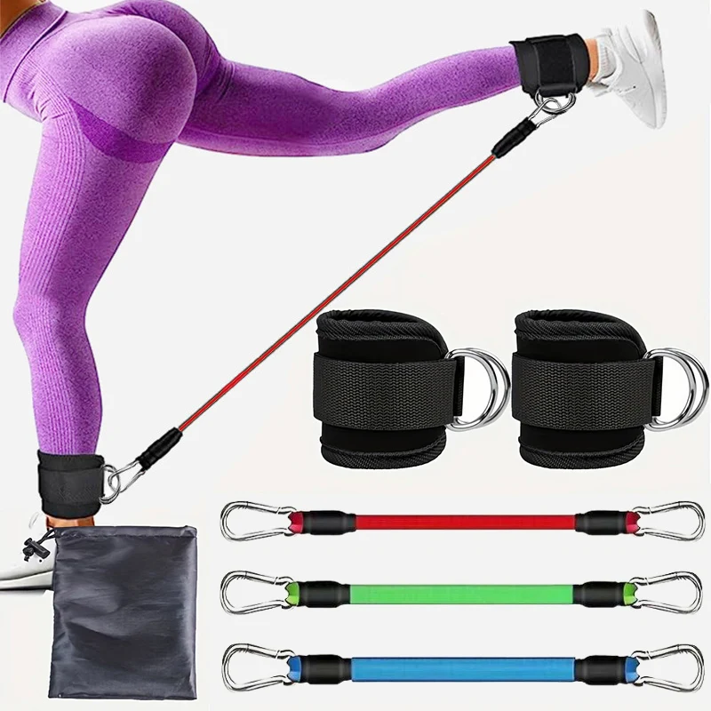Bandes De Résistance En 8 Avec Poignées - Lot De 2, Pour Fitness, étirement Bras/épaules, Entraînement à Domicile