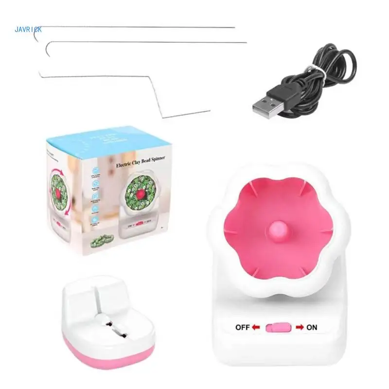 

Electric Beading Spinner Efficient Bead Stringing Machine DIY Crafters Supplies