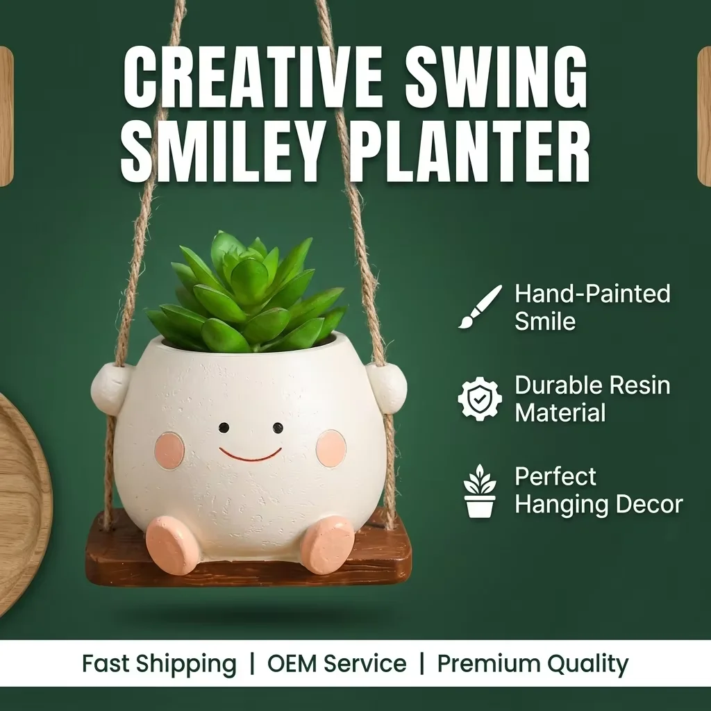 Charming Hanging Succulent Planter - Personalized Creative Garden Decor