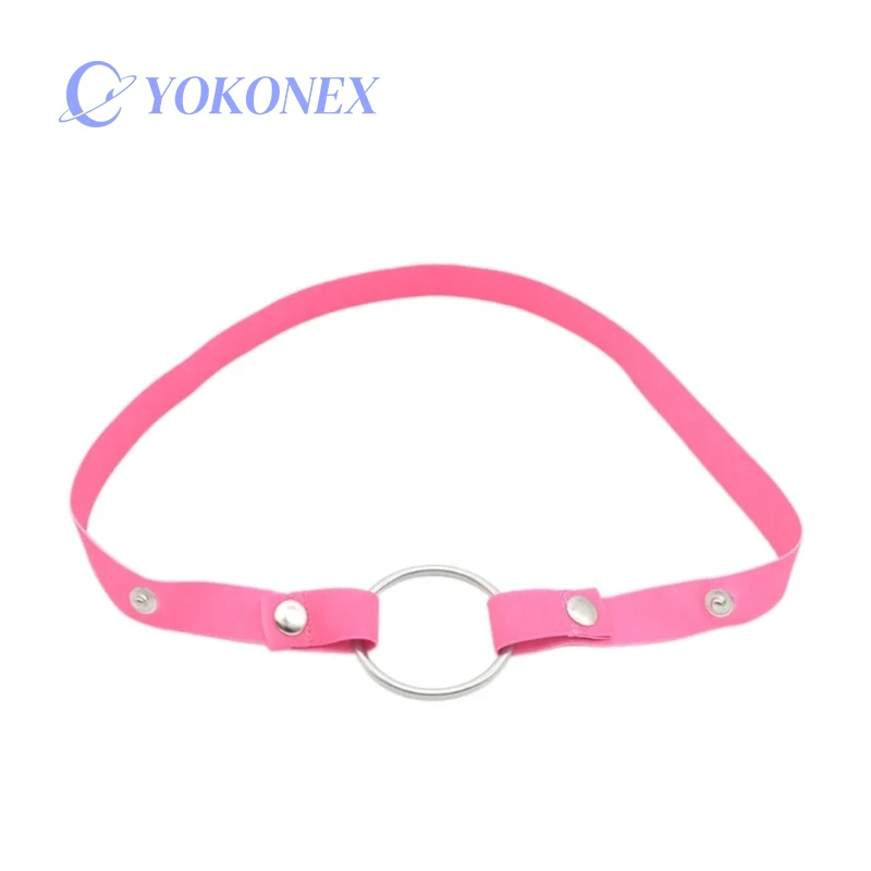 18+ Male chastity cage chastity lock anti-shedding device fixed elastic strap auxiliary strap adjustable scrotum ring sex toy