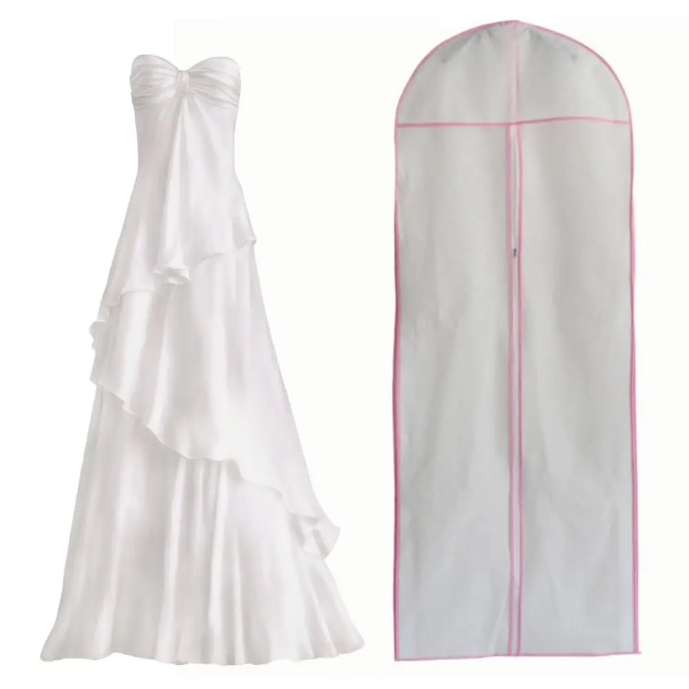 Transparent Garment Bag Bridal Gown Long Clothes Protector Case Plastic Wedding  Dress Cover Dustproof Covers Dress Storage Bag - AliExpress