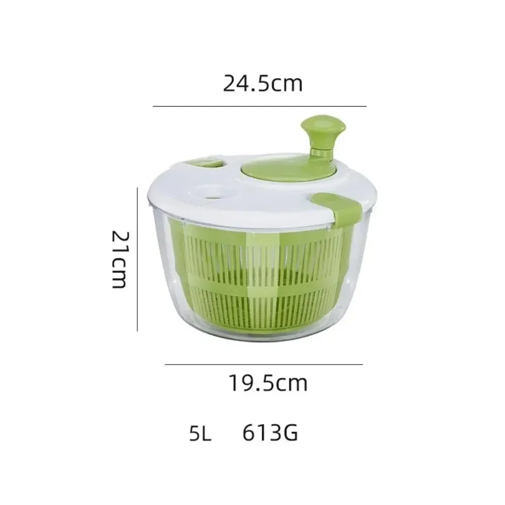 Vegetable Dryer Salad Spinner Fruit Drain Basket Hand Crank Centrifuge Food Dehydrator Fruits Basket Kitchen Accessories