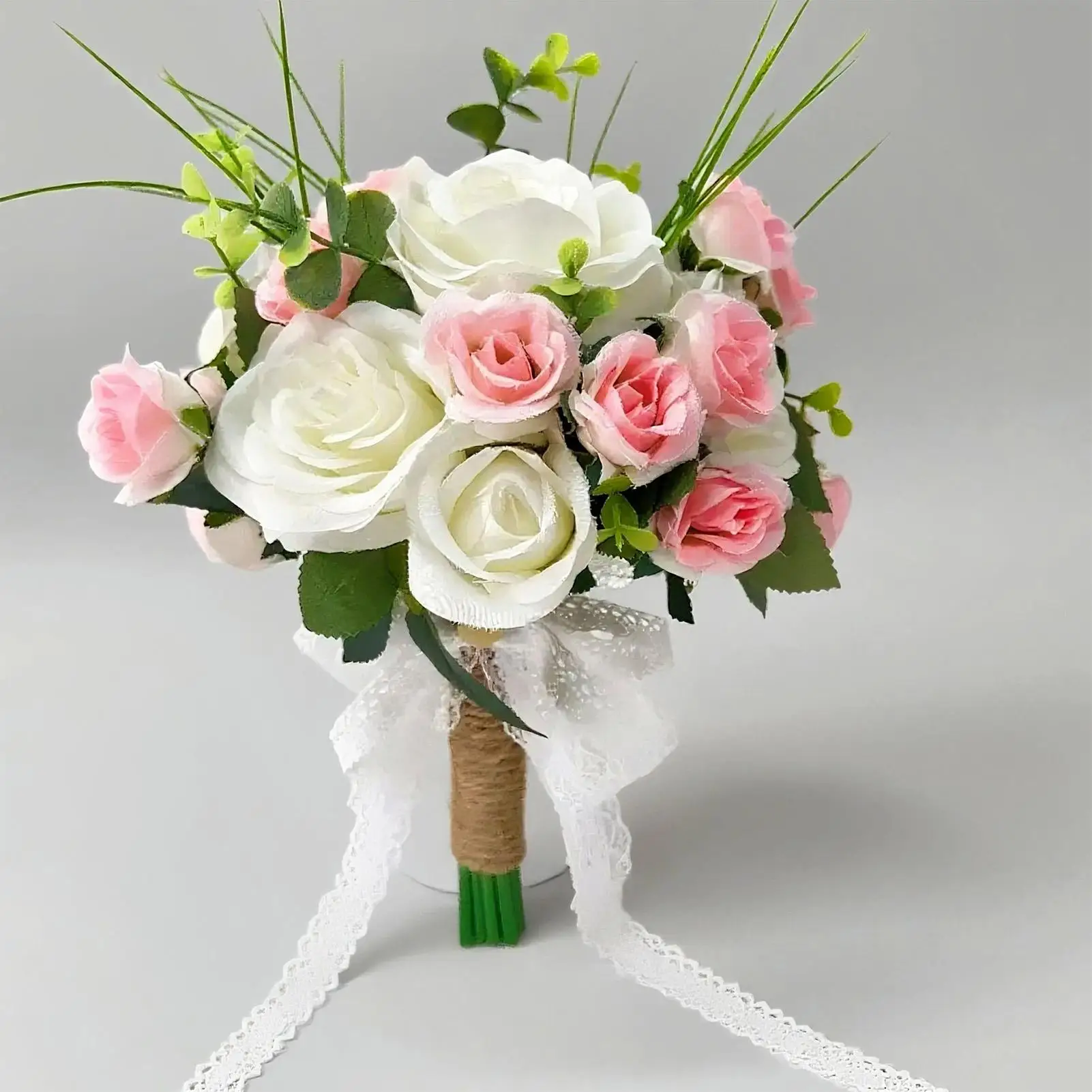 Wedding Flowers Bouquets Artificial Bridesmaid Flower Bouquet Rustic Table Centerpieces For Party Ceremony Vow Renewal Fall