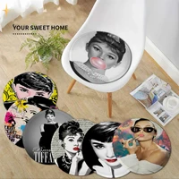 Vintage Audrey Hepburn Modern Minimalist Style Seat Cushion Office Dining Stool Pad Sponge Sofa Mat Non-Slip Chair Cushions 1