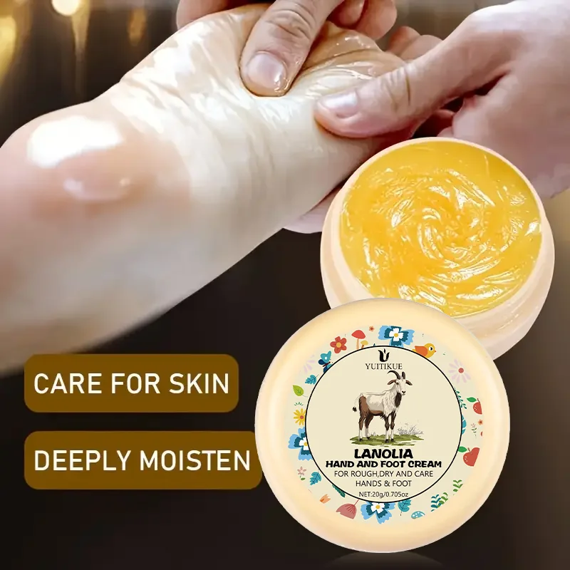 20g Lanolin Foot Cream - Suitable for chapped soles and heels, moisturizes chapped soles and heels, prevents the soles of the fe