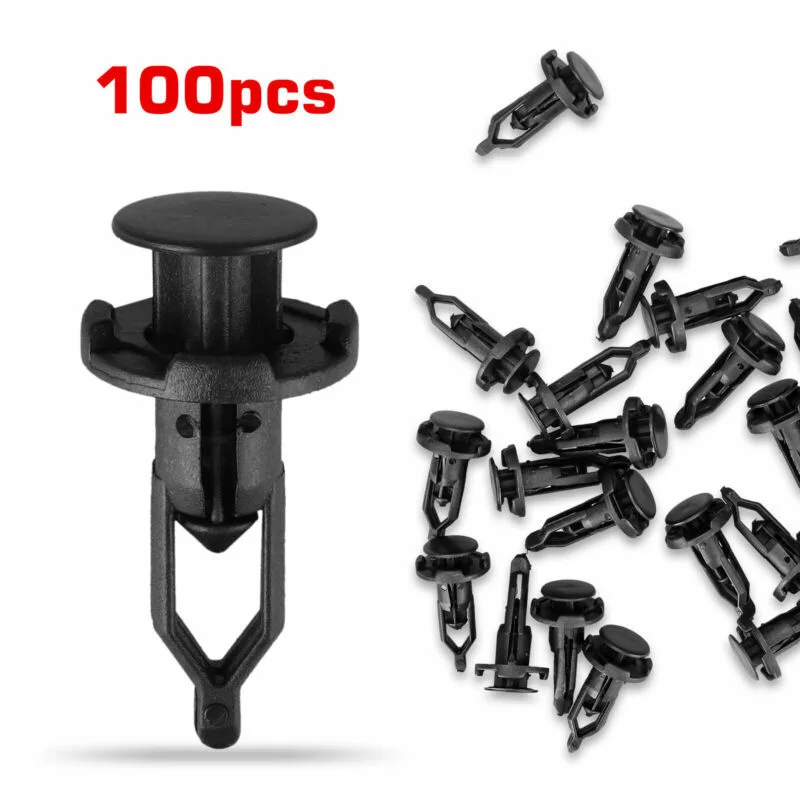 

100pcs Cars Fastener Clips Vehicle Retainer Rivet Doors Panel Fender Liner Bumper Fender Trim Clips 9mm For Toyota 1Lexus 1Scion
